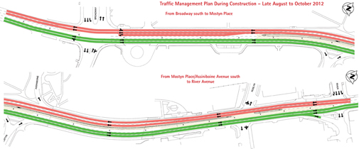 Thumbnail image of Traffic Management Plan, August to October 2012. Select this image to see a full-size version.