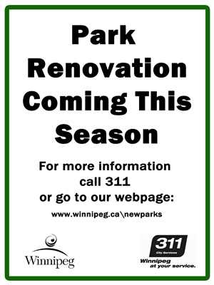 Park renovation coming this season.