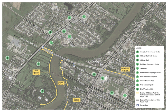 Chief Peguis Greenway Extension Area Map