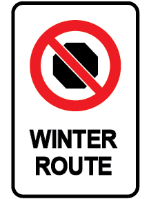 Routes d'hiver