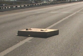 object on road