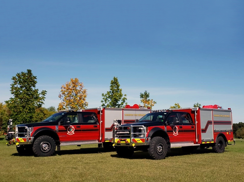 WFPS launches the use of two new wildland fire fighting apparatus ahead of Wildfire Community Preparedness Day, 2020.