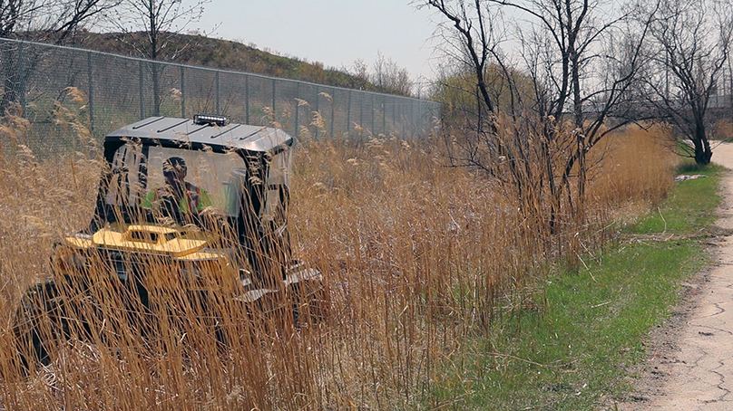 Crews will use a variety of vehicles to get to standing water to treat it as part of our larviciding program.