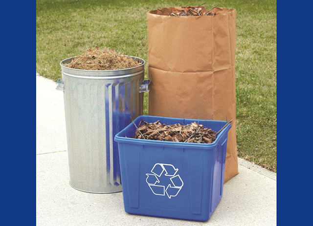 Yard waste is collected every other week from spring until fall.