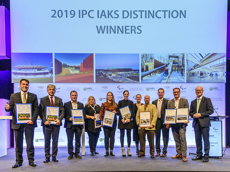 Public City Architecture receiving the IOC IAKS Bronze Award and the OPC IAKS Distinction Award.