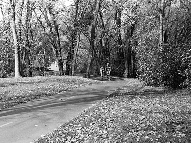 Cyclists Biking in Kildonan Park 1976