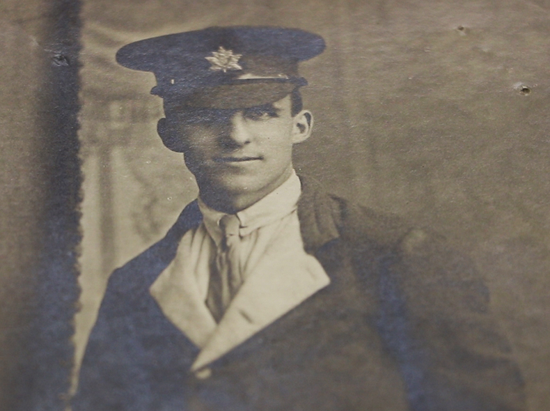 Picture of Herbert H. Clark when he came to Winnipeg from England and worked at the Eaton's Department Store before enlisting in the First World War on October 27, 1914.