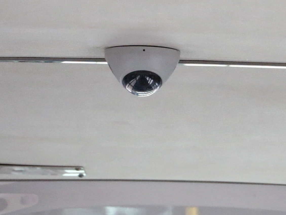 Security camera on Winnipeg Transit bus