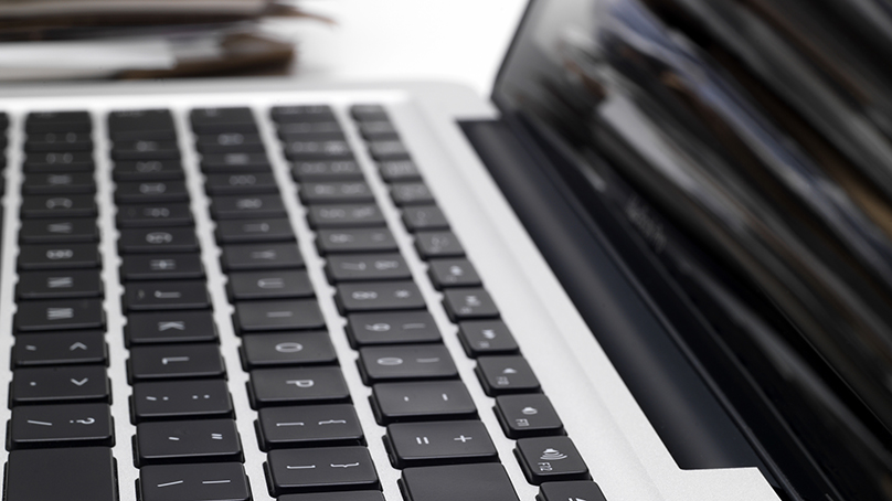 stock image of a laptop computer