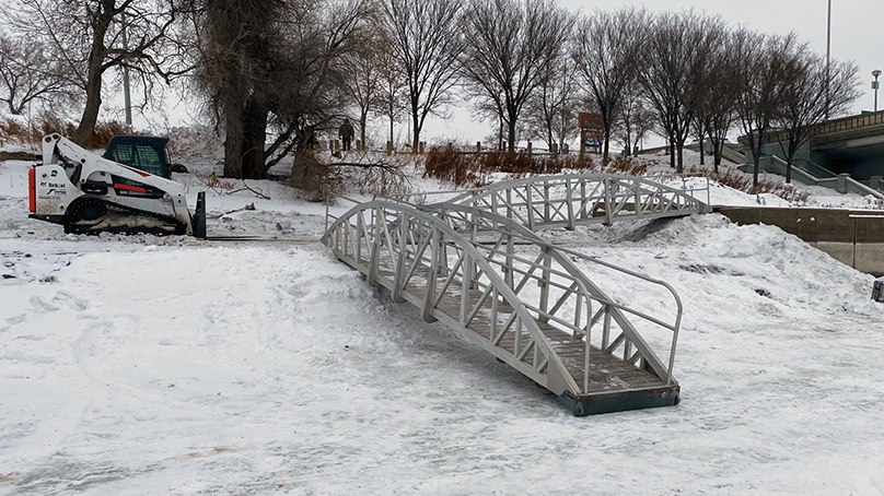 Accessibility ramp near Norwood Bridge