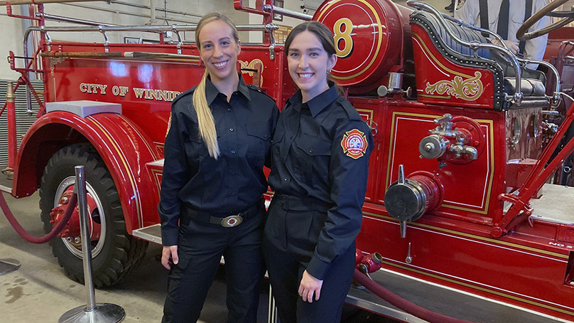Josee Pelletier (left) and Ava Glesby (right) graduated from the DEFT program on September 29, 2022