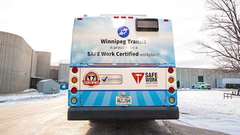 Winnipeg Transit became SAFE Work Certified in 2021