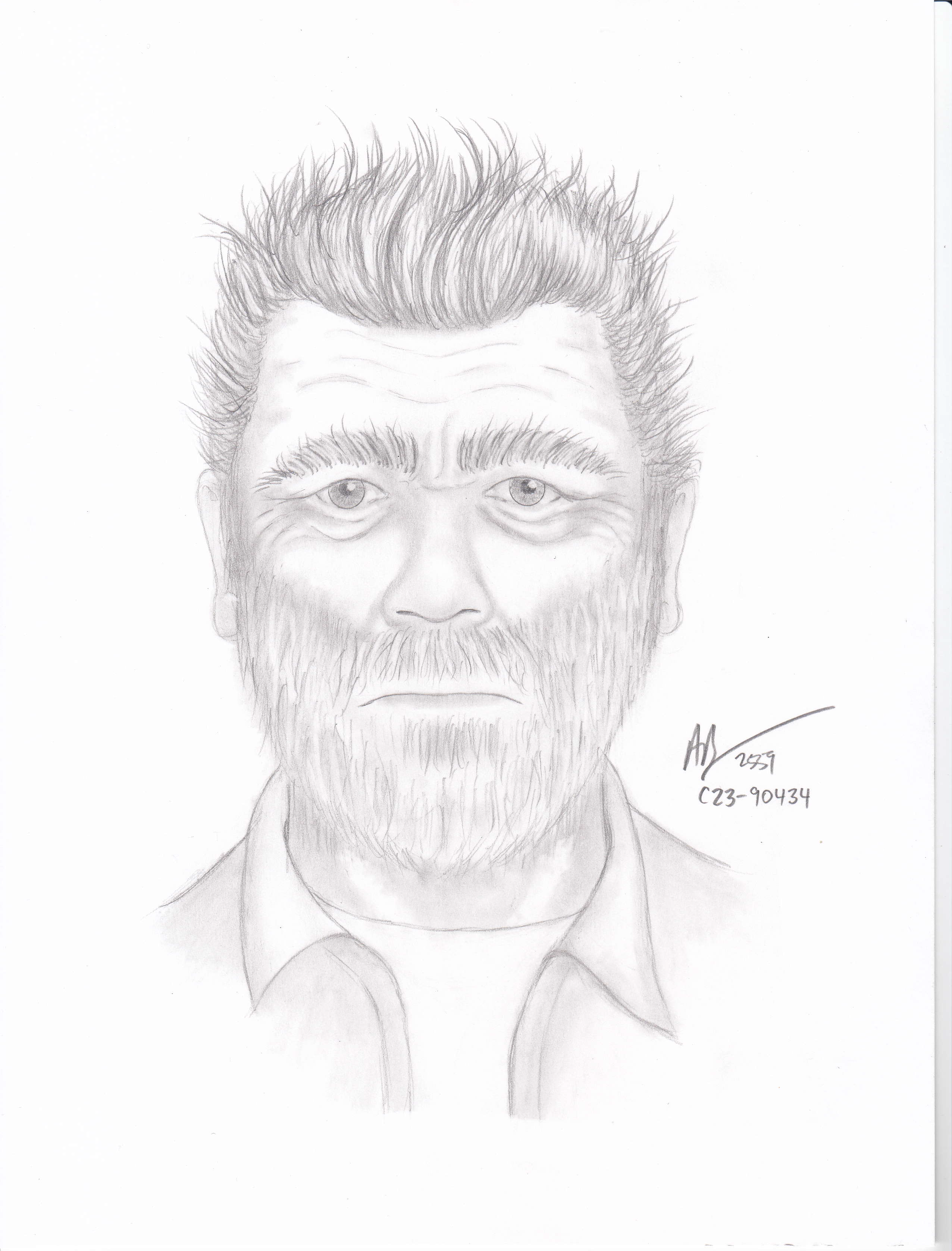 a composite sketch of the suspect