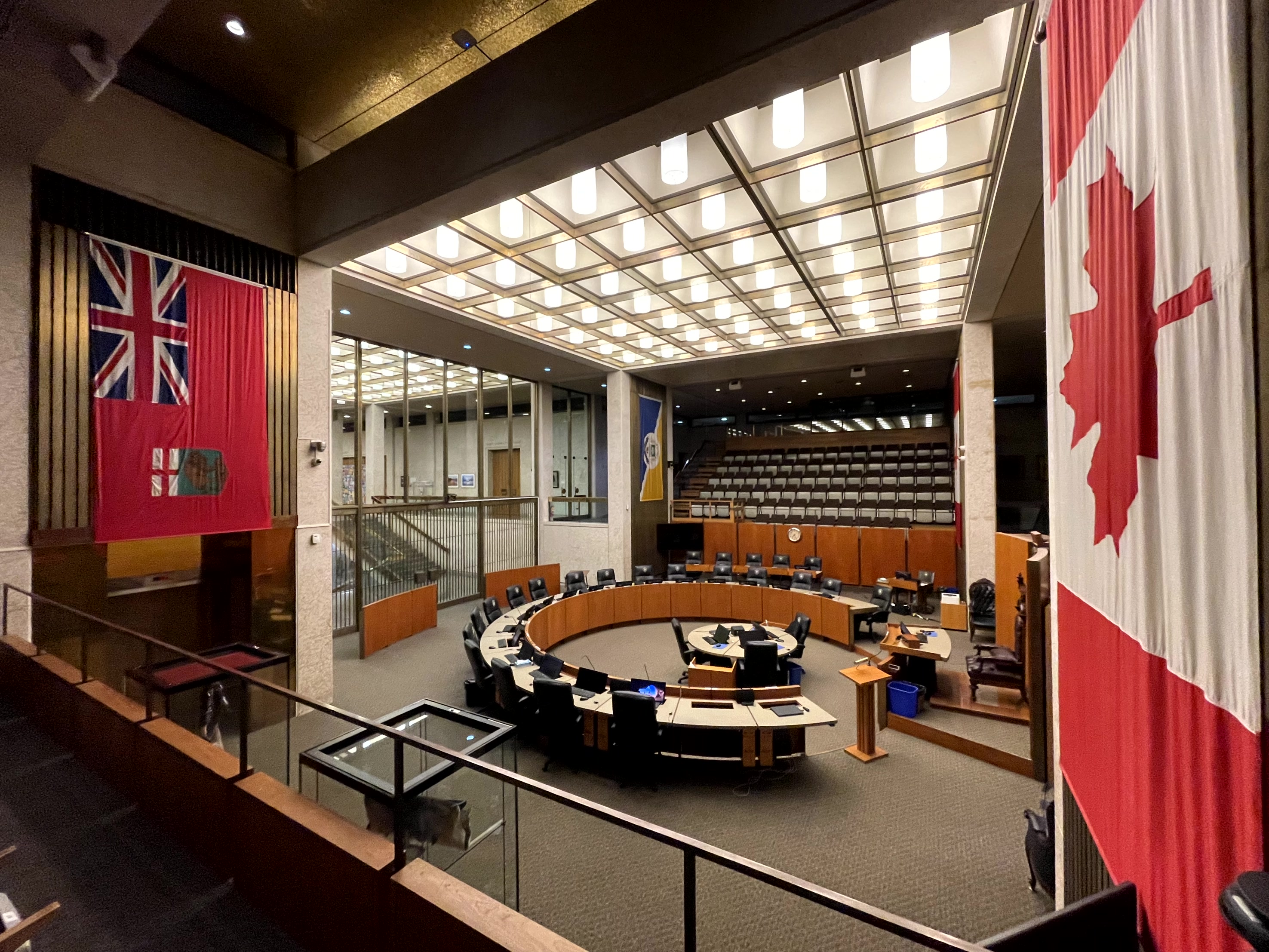 The City of Winnipeg's Council chambers.