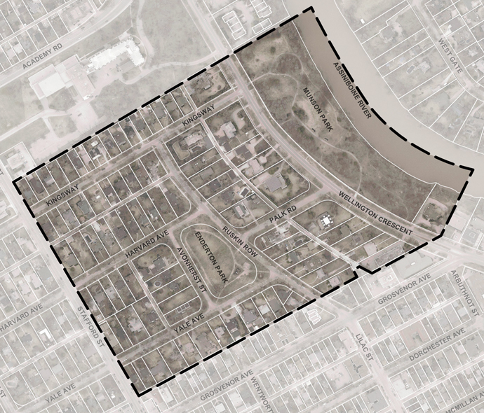 Boundary map, Crescentwood-Enderton Park, Heritage Conservation District