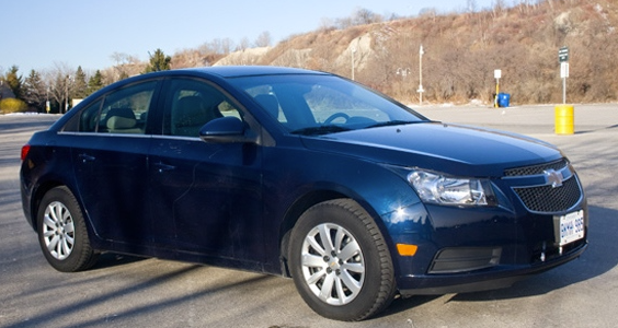 Blue 2011 Chevy Cruze LT Turbo