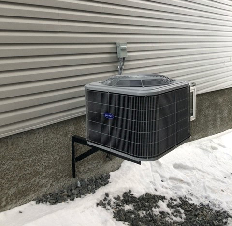 Example of acceptable air conditioner/heat pump photo