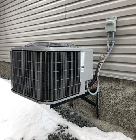 Example of acceptable air conditioner/heat pump photo