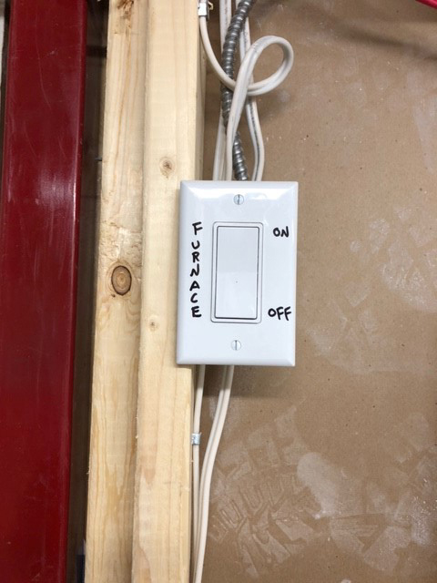 Example of acceptable furnace photo
