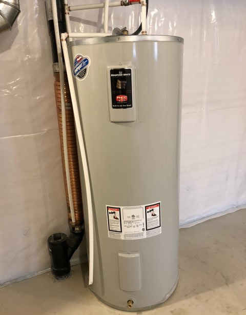 Example of acceptable hot water tank photo