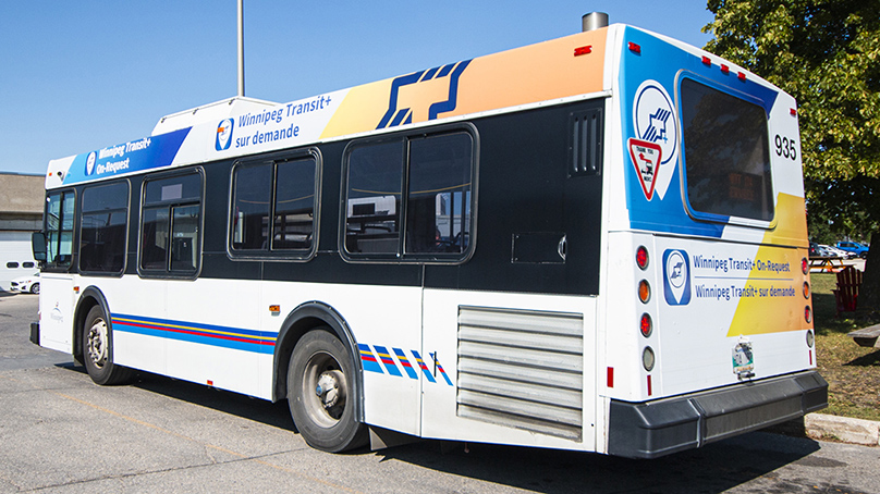 On-Request Winnipeg Transit bus