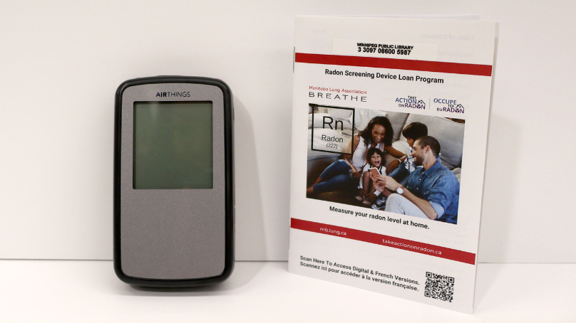 Electric radon monitor and instruction booklet