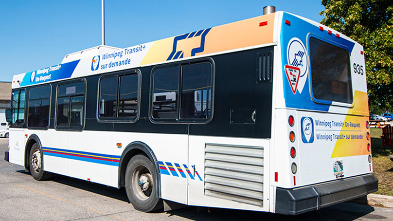 On-request Winnipeg Transit bus