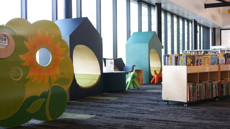 Children's area at a library