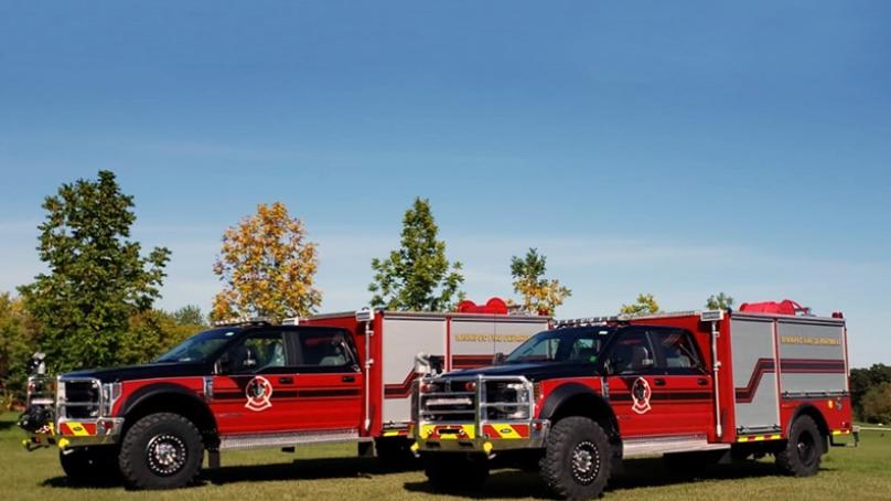 WFPS launches the use of two new wildland fire fighting apparatus ahead of Wildfire Community Preparedness Day, 2020.