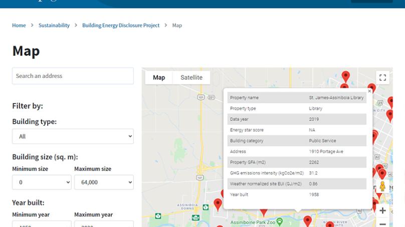 public disclosure map screen capture