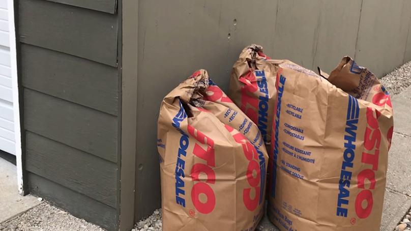 Residents should not store their yard waste next to any buildings or fences.