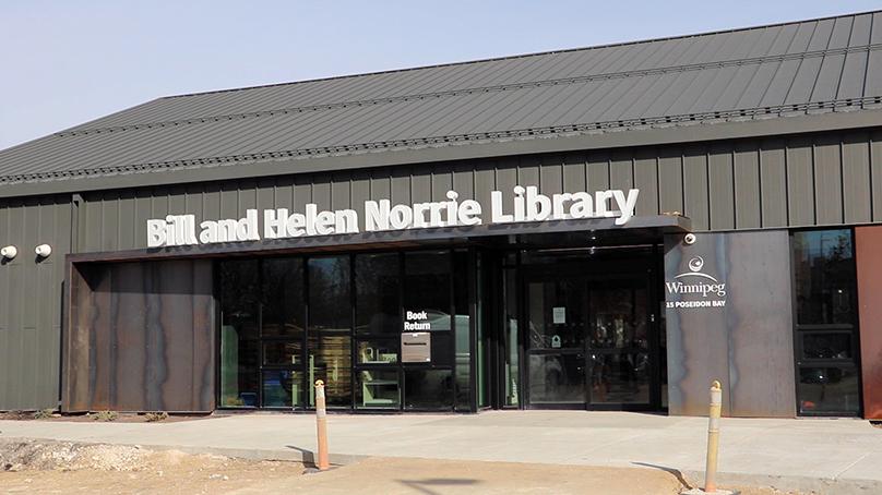 The exterior of the Bill and Helen Norrie Library