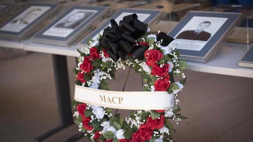 POlice & Peace Officers Memorial Wreath and display
