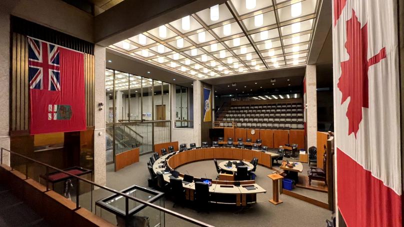 The City of Winnipeg's Council chambers.