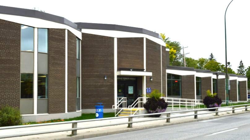 exterior of the St Vital library viewed from Fermor avenue