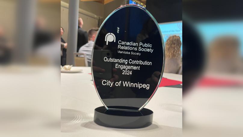 The City of Winnipeg was awarded the Manitoba Communicator of the Year award for an outstanding contribution to engagement.