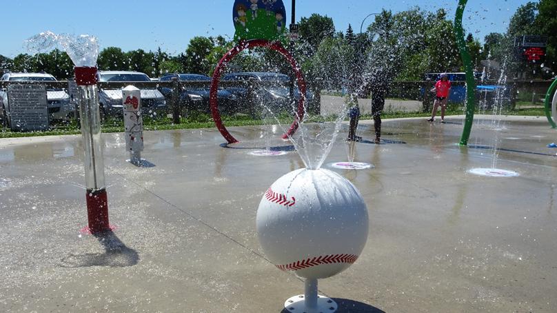 Sprinklers at Waverley Heights Spray Pad