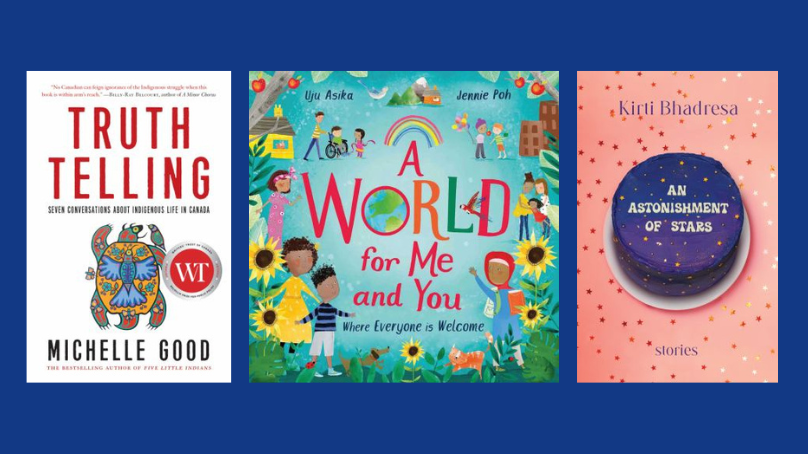 Selection of various anti-racism books, recommended by Winnipeg Public Library