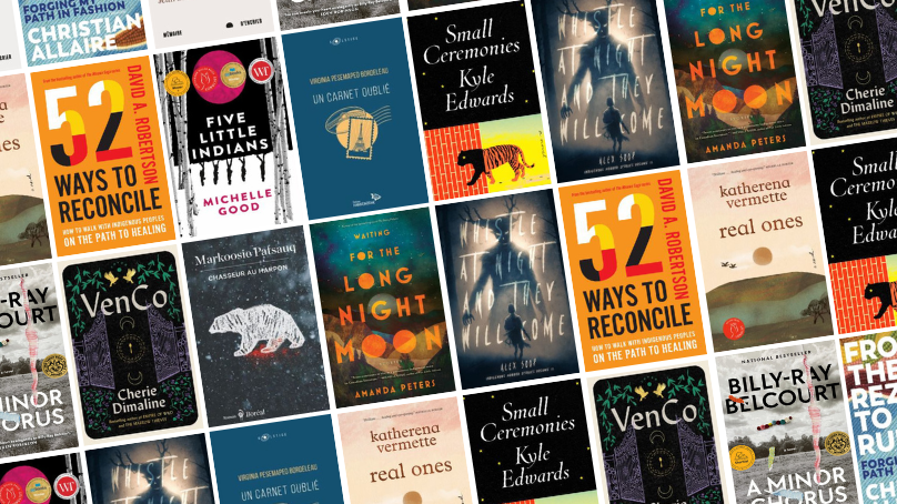 Book cover collage featuring indigenous authors.