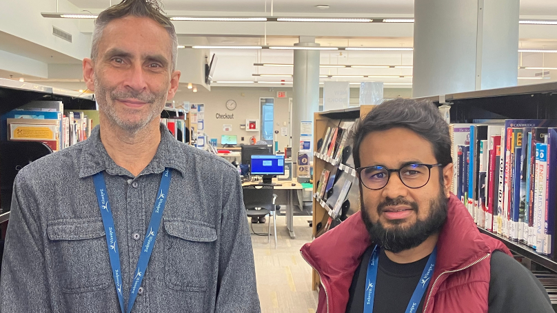 Adult Literacy instructors Richard and Nazir