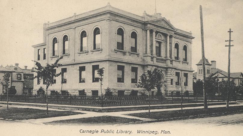 View of Carnegie Library, 380 William Avenue, in 1905