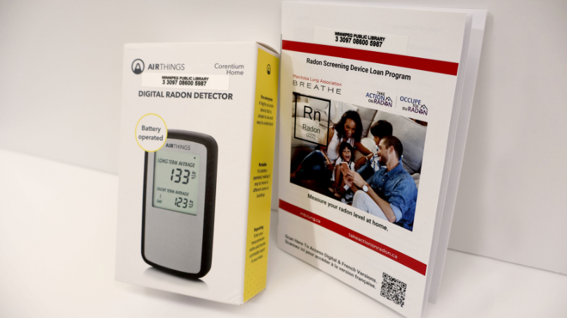 Electric radon monitor and instruction booklet