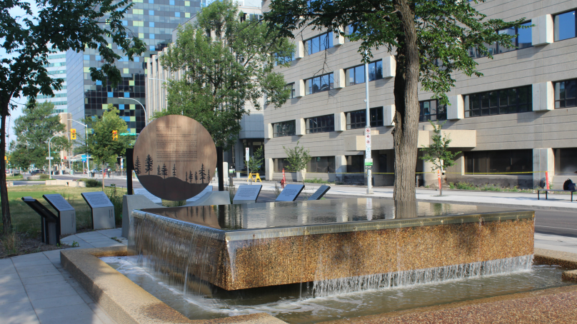 Cover photo for The Year Past 2024 - Photo of the Centennial Fountain on Broadway