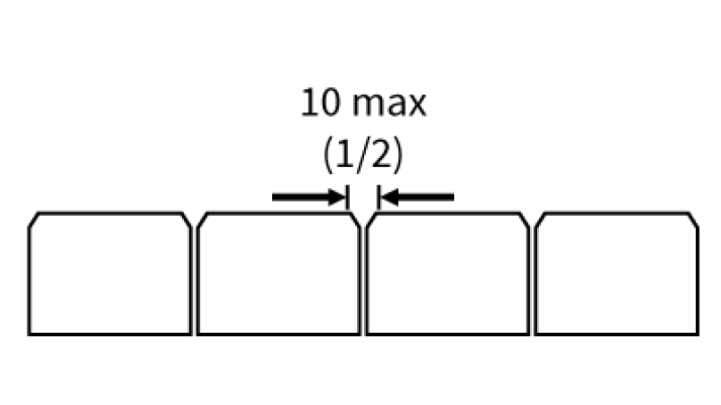 Joint spacing in pavers. Make sure the gaps between them are no more than 5 mm