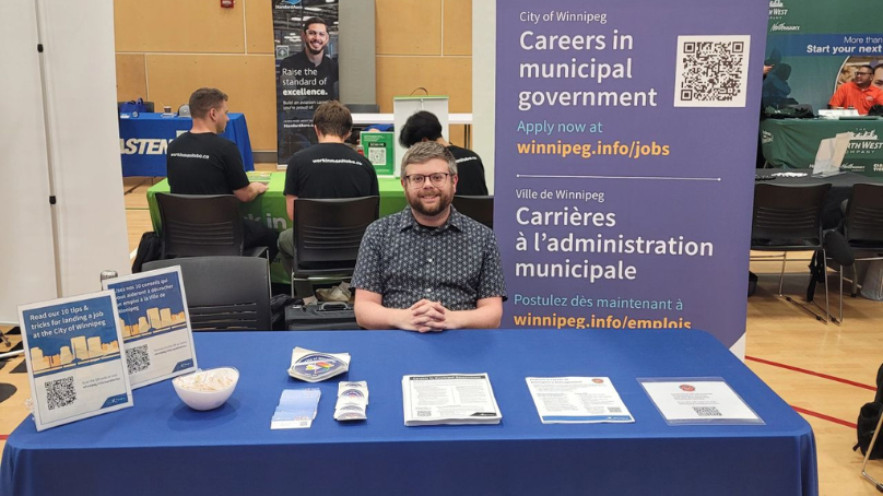 City of Winnipeg career fair booth