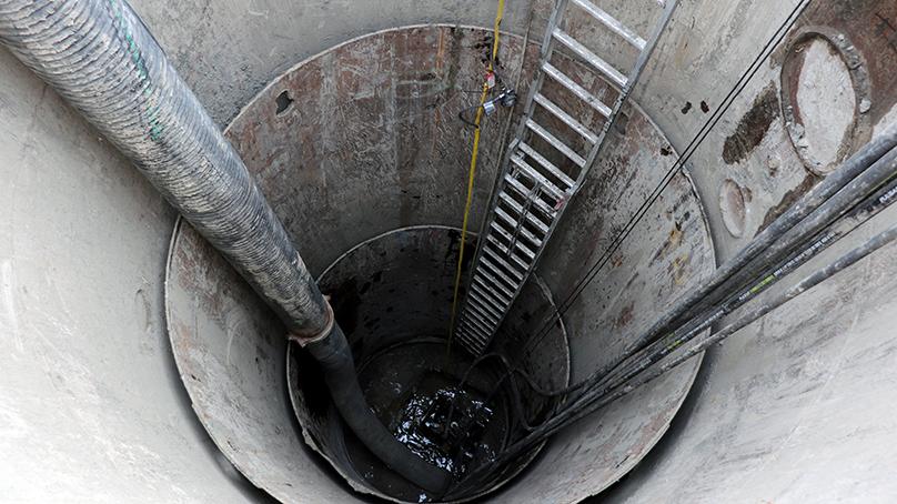 An inside look at the Northwest Interceptor sewer pipe.