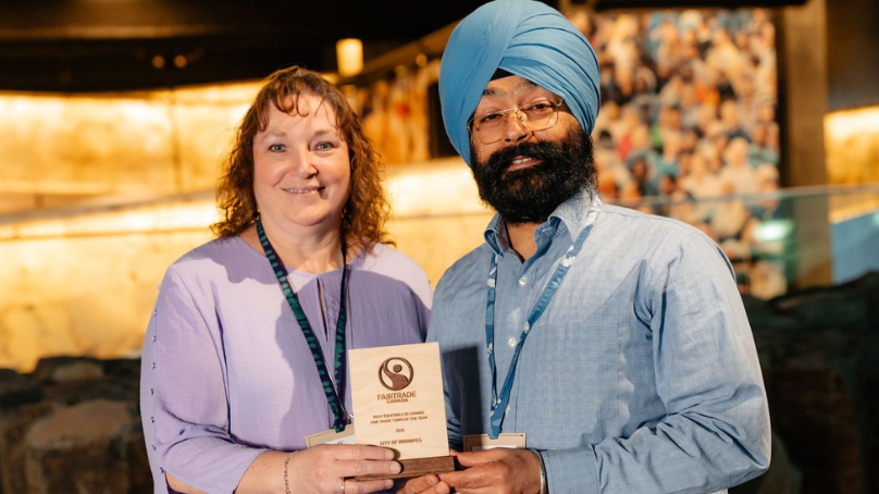 Corinne Evason, Procurement Coordinator, and Terminder Singh, Sustainable Procurement Liaison