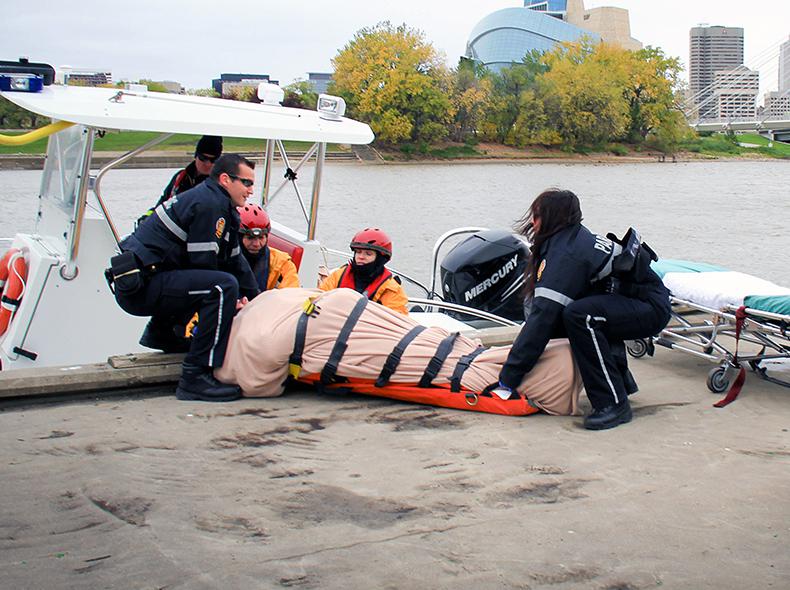 The Winnipeg Fire Paramedic Service training to responding to river-related calls