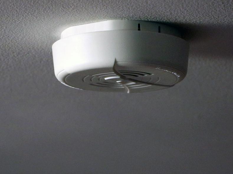 Make sure to test your smoke detector every month to ensure it is working.