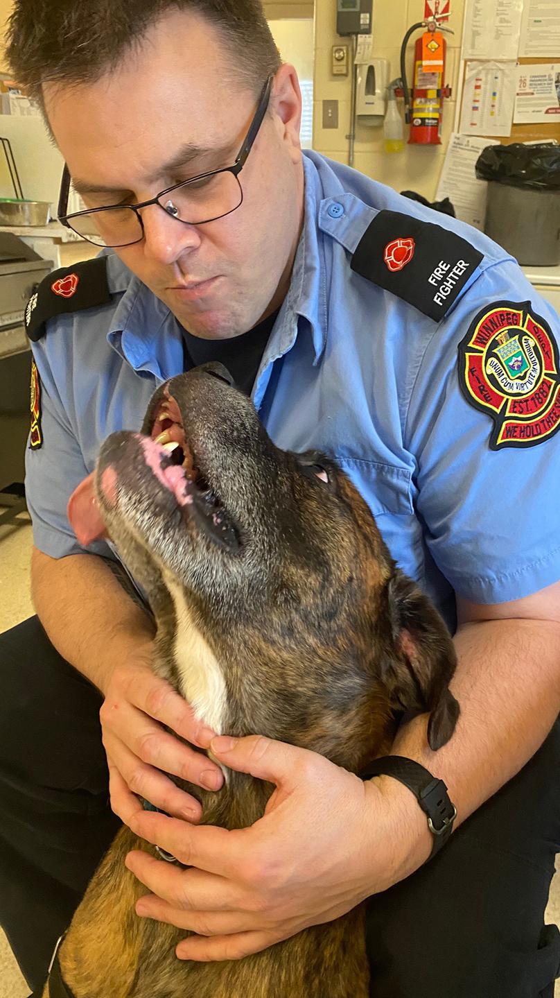 Murphy demanded belly rubs from every member in the station during his date.